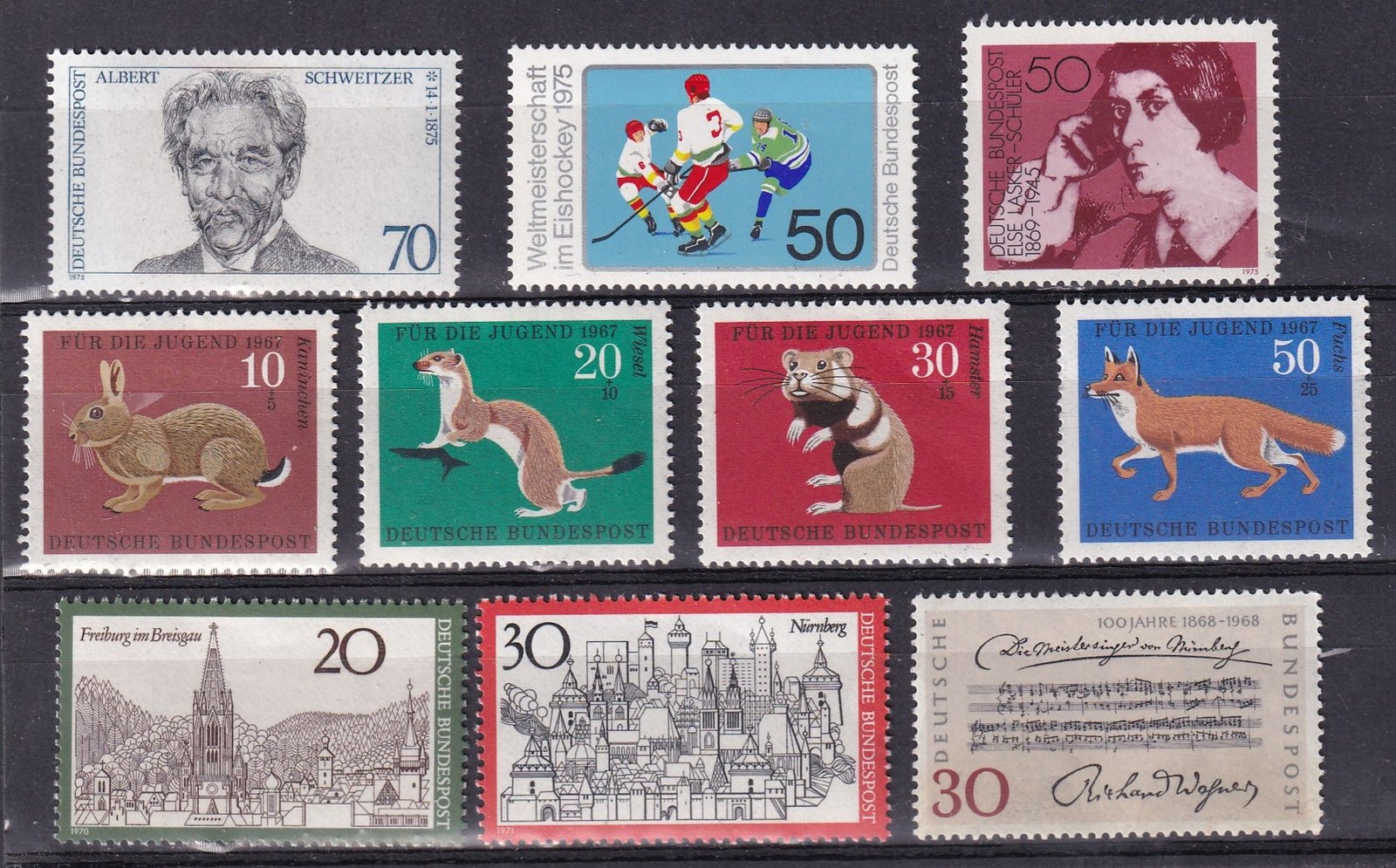 Postatiszta Német bélyeg (NSZK)