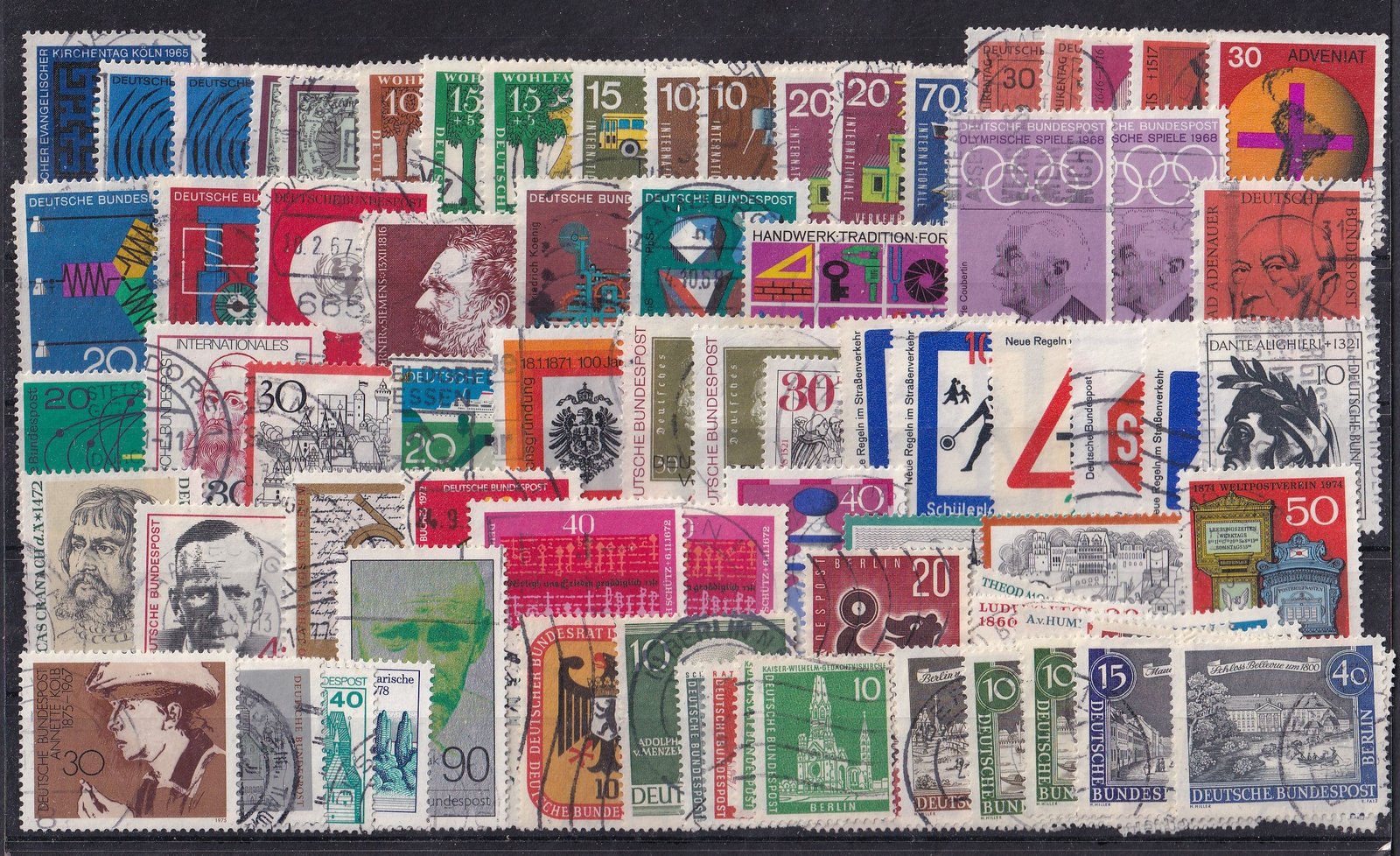 NSZK használt bélyegek