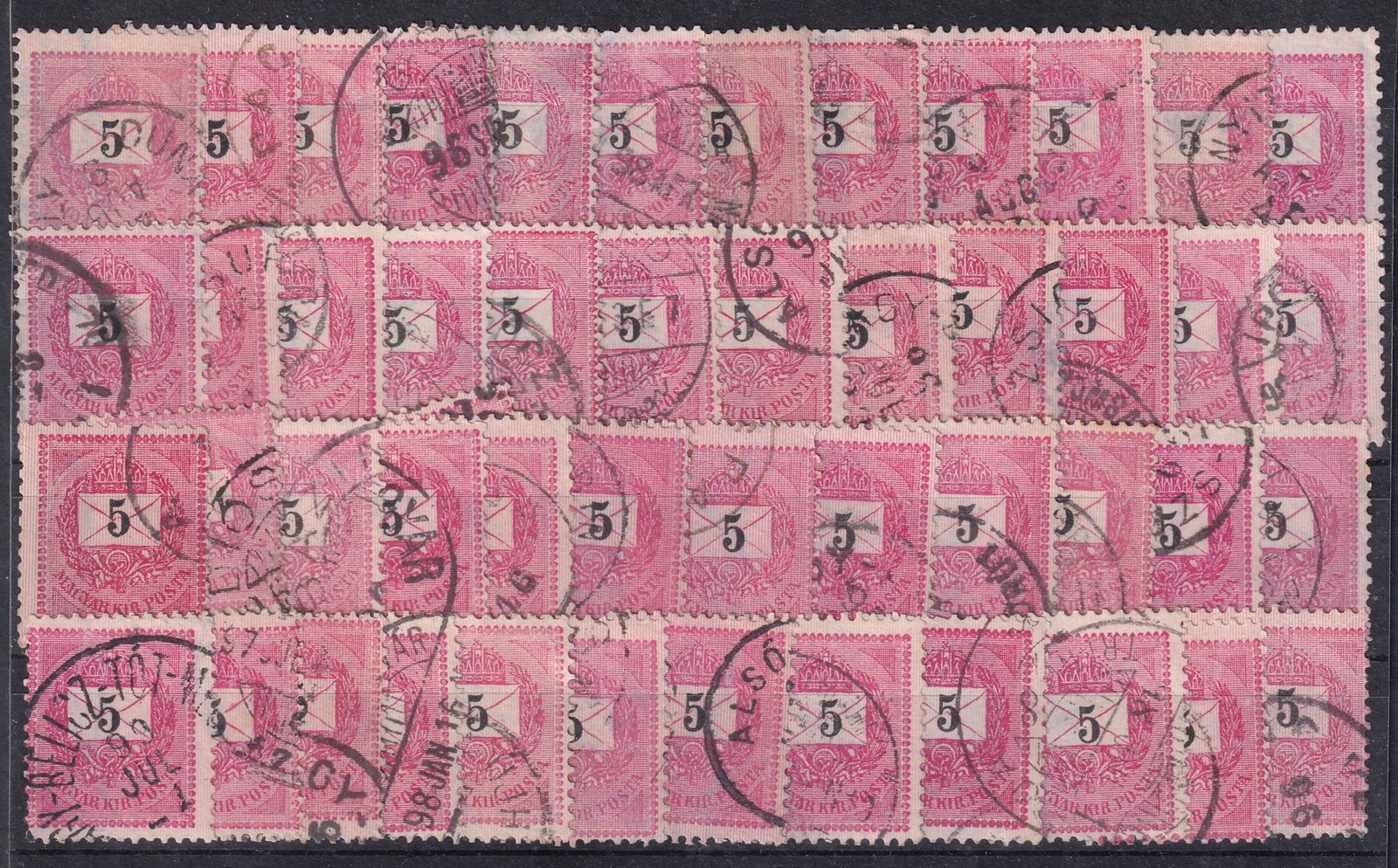 Feketeszámú 5kr összeállítás