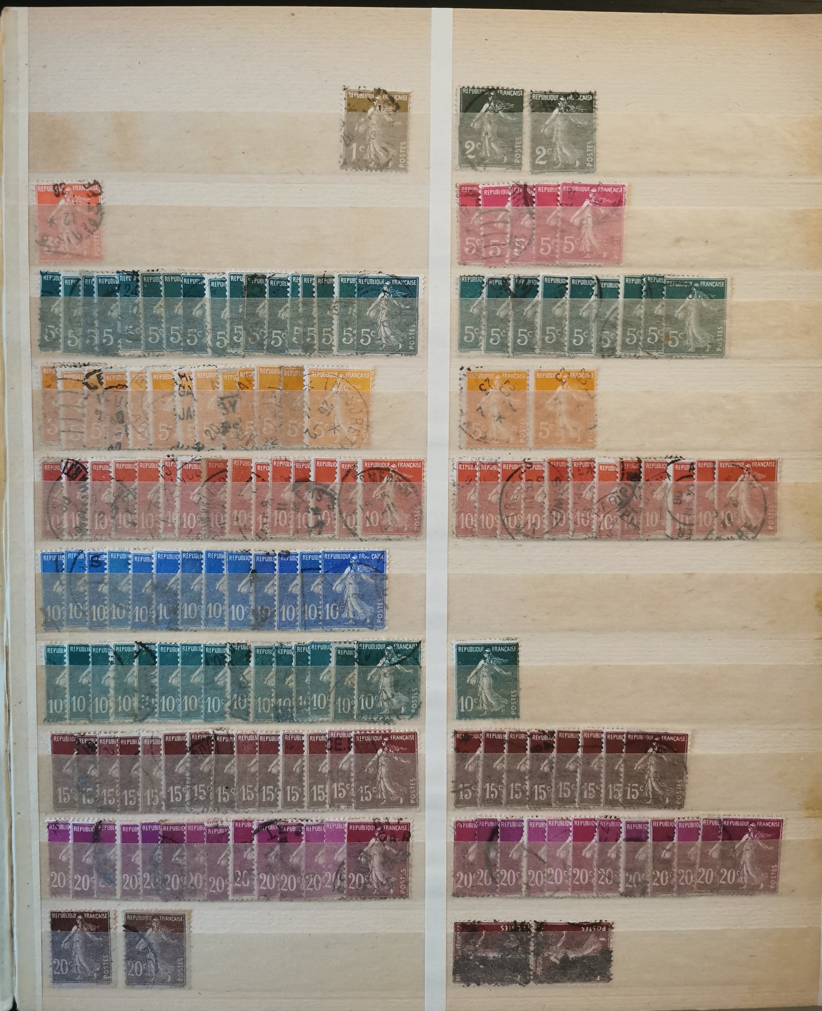 Franciaország vegyes alapgyűjtemény kéthasábos berakóban (csomagpontra szállítható)