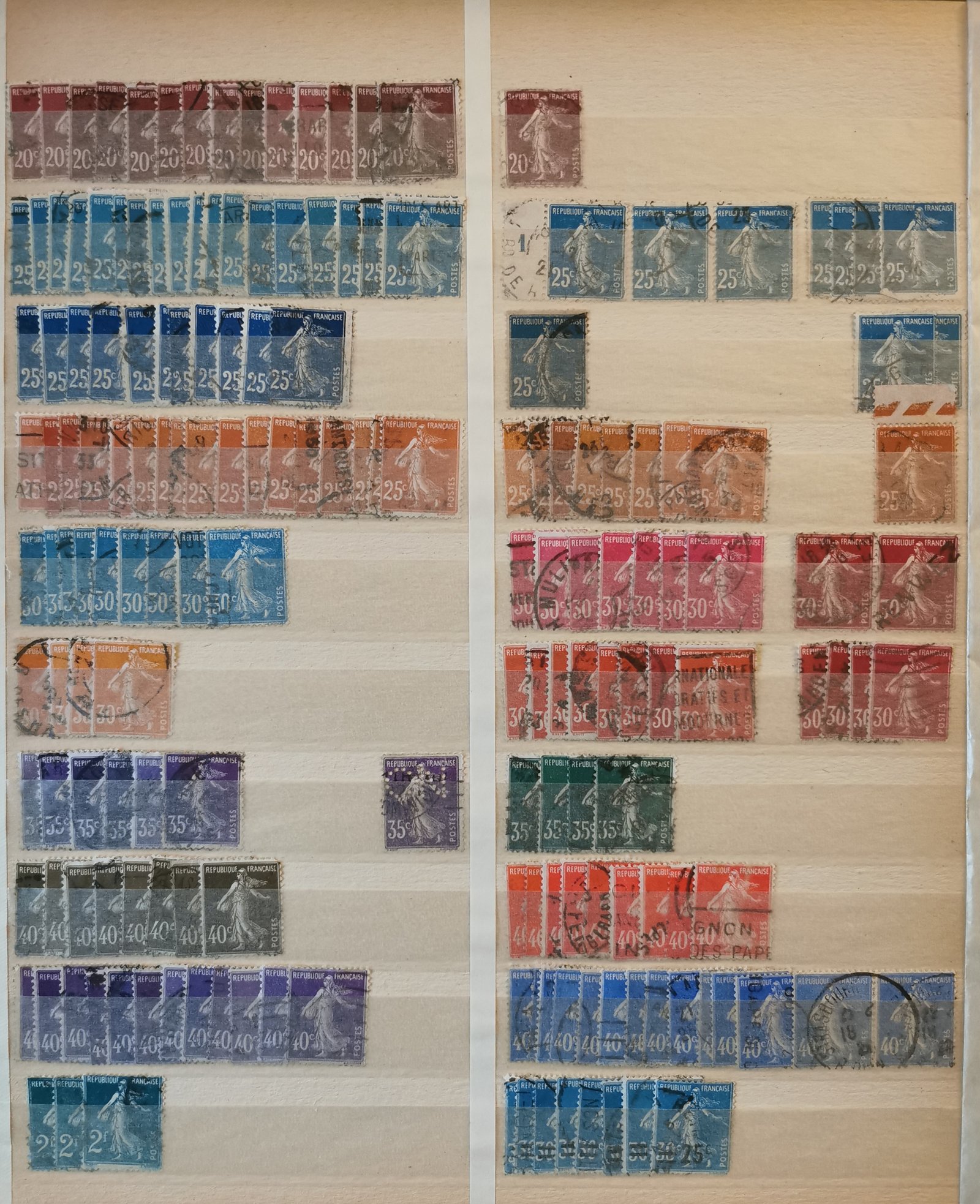 Franciaország vegyes alapgyűjtemény kéthasábos berakóban (csomagpontra szállítható)