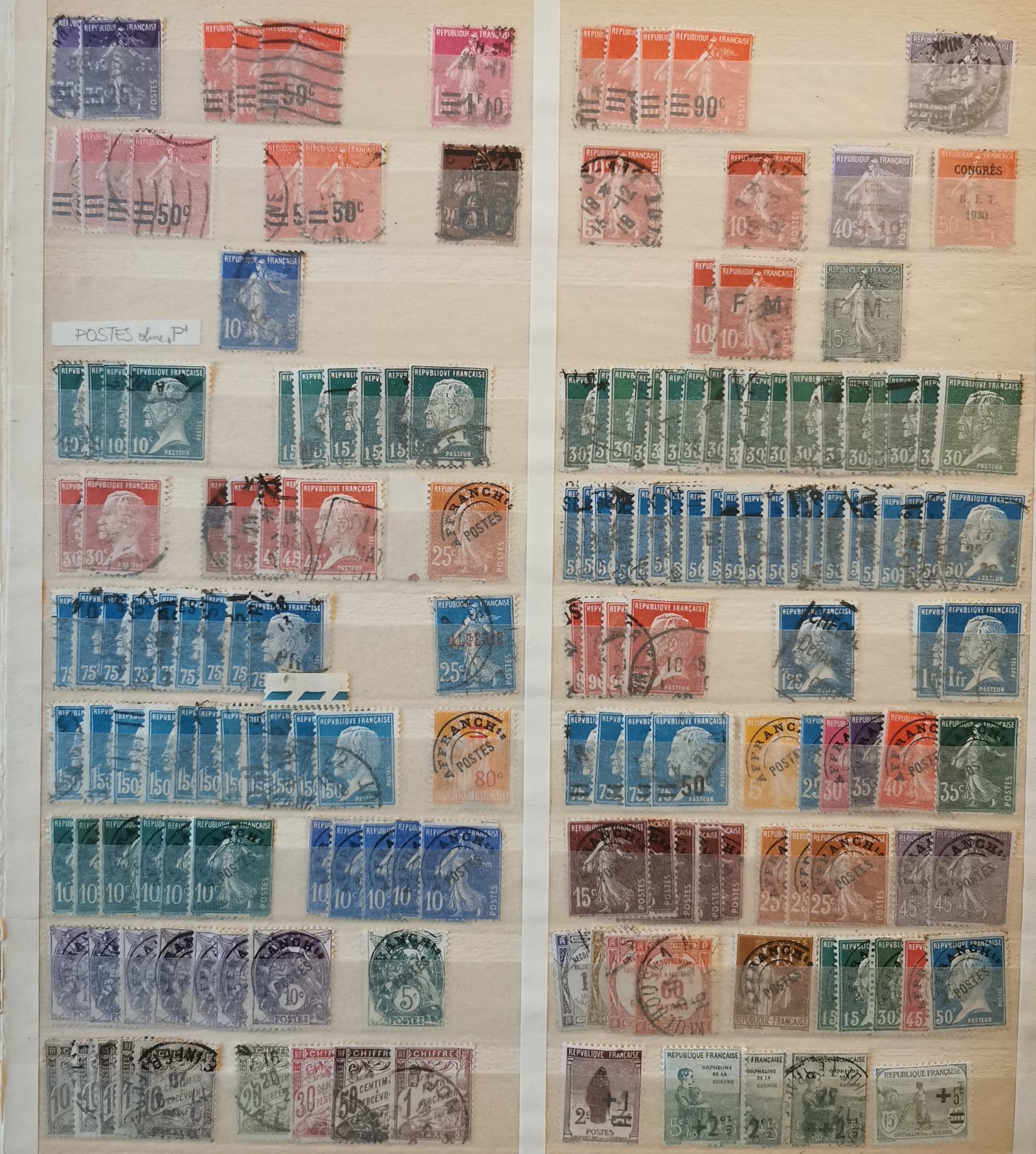 Franciaország vegyes alapgyűjtemény kéthasábos berakóban (csomagpontra szállítható)