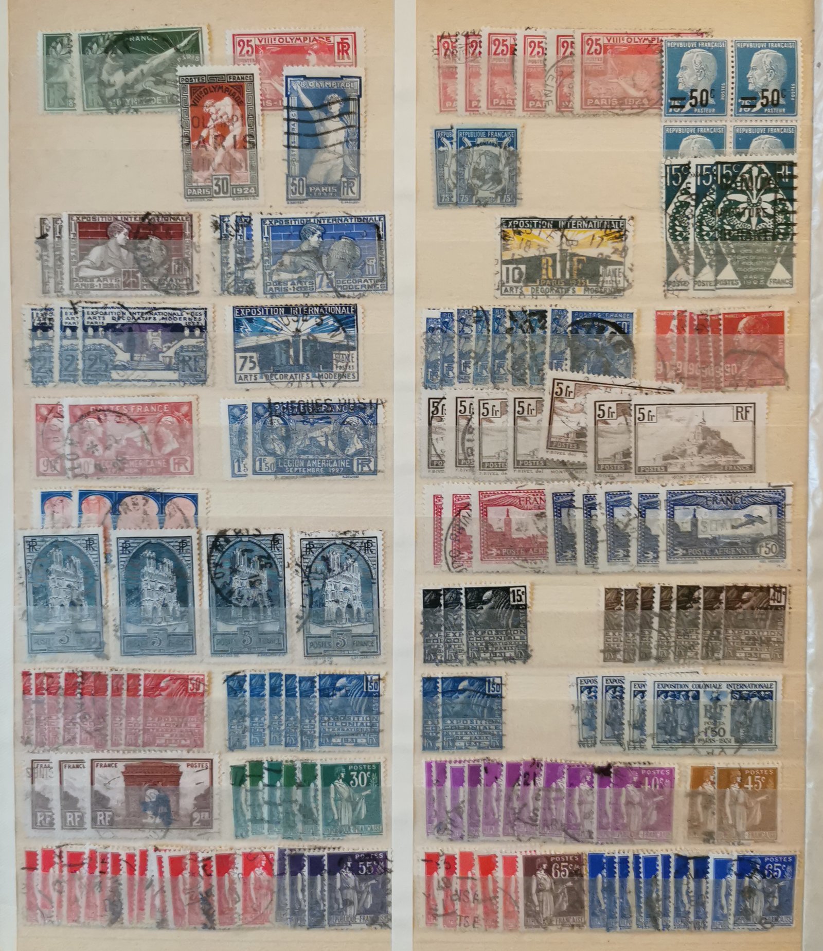 Franciaország vegyes alapgyűjtemény kéthasábos berakóban (csomagpontra szállítható)