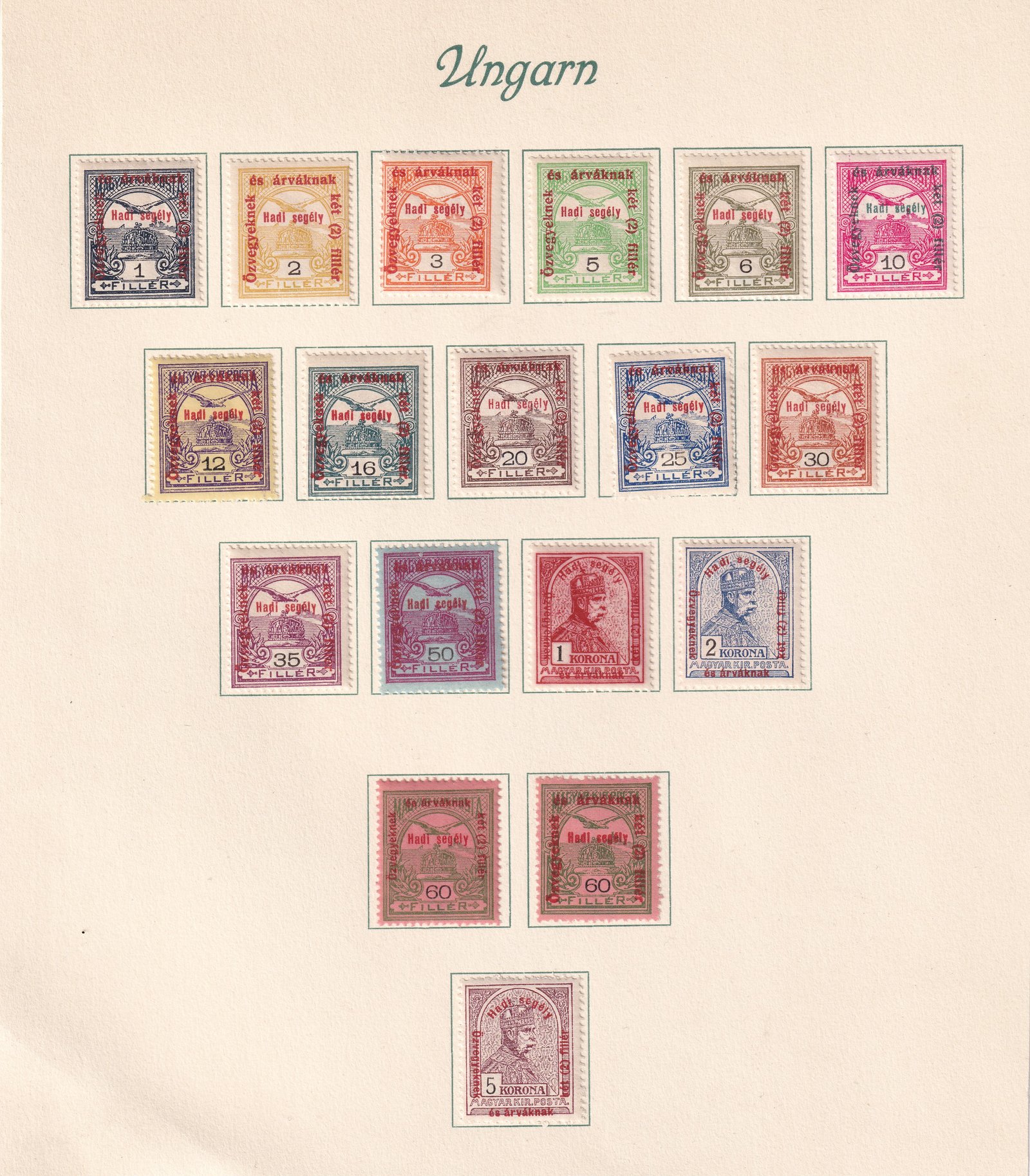 1915. Hadisegély II. sor