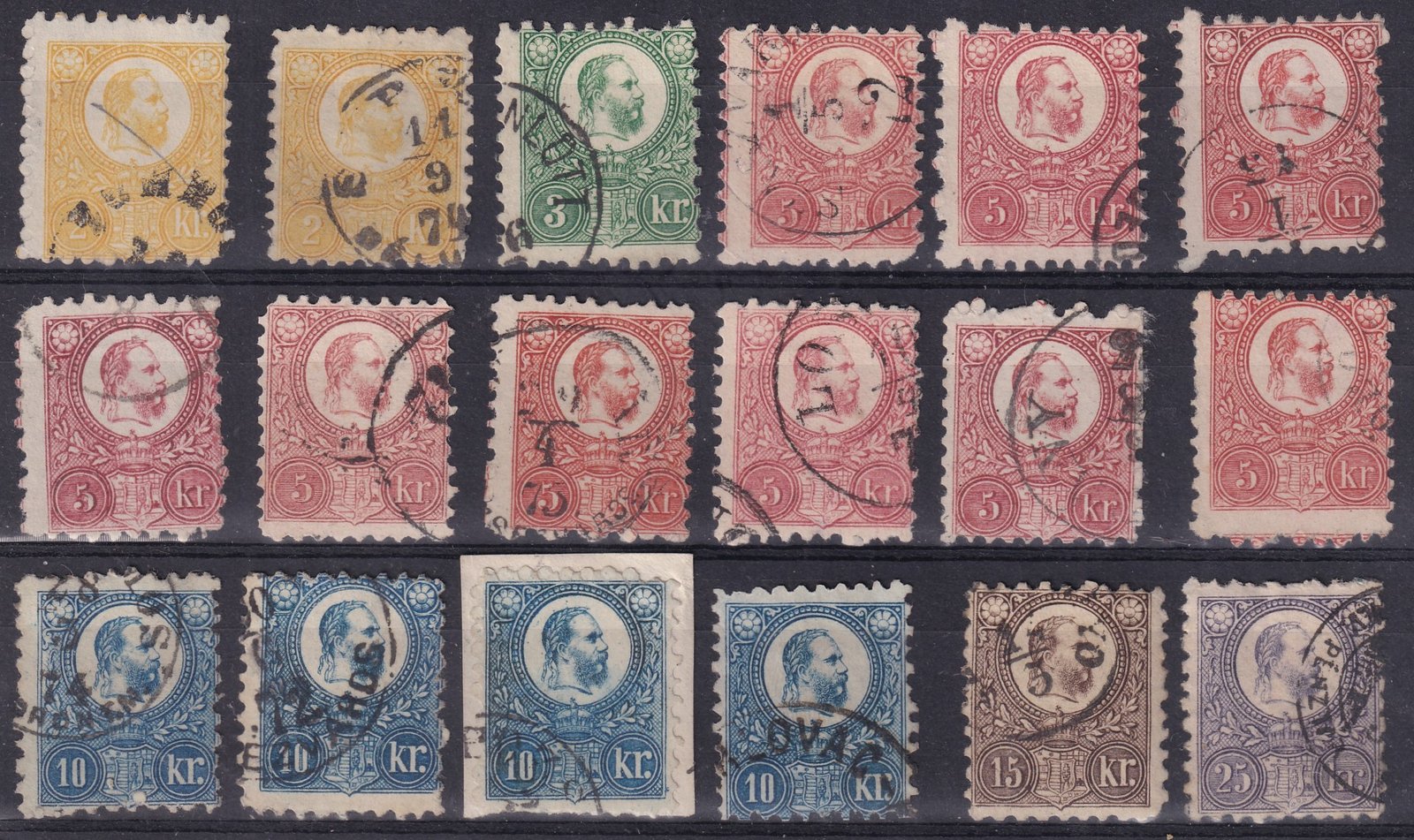 1871. Réznyomat sor, többlet példányokkal