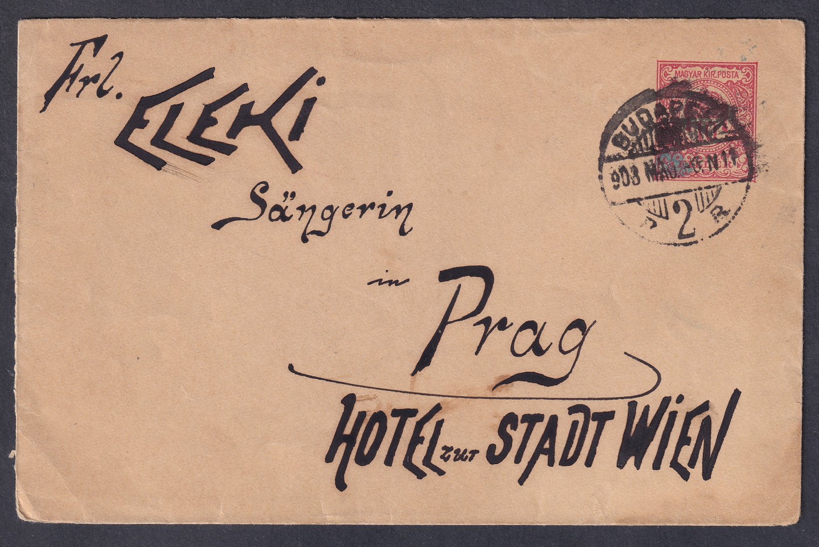 IMG_20260303_0012 1908. Budapest, Prágába feladott díjjegyes boríték