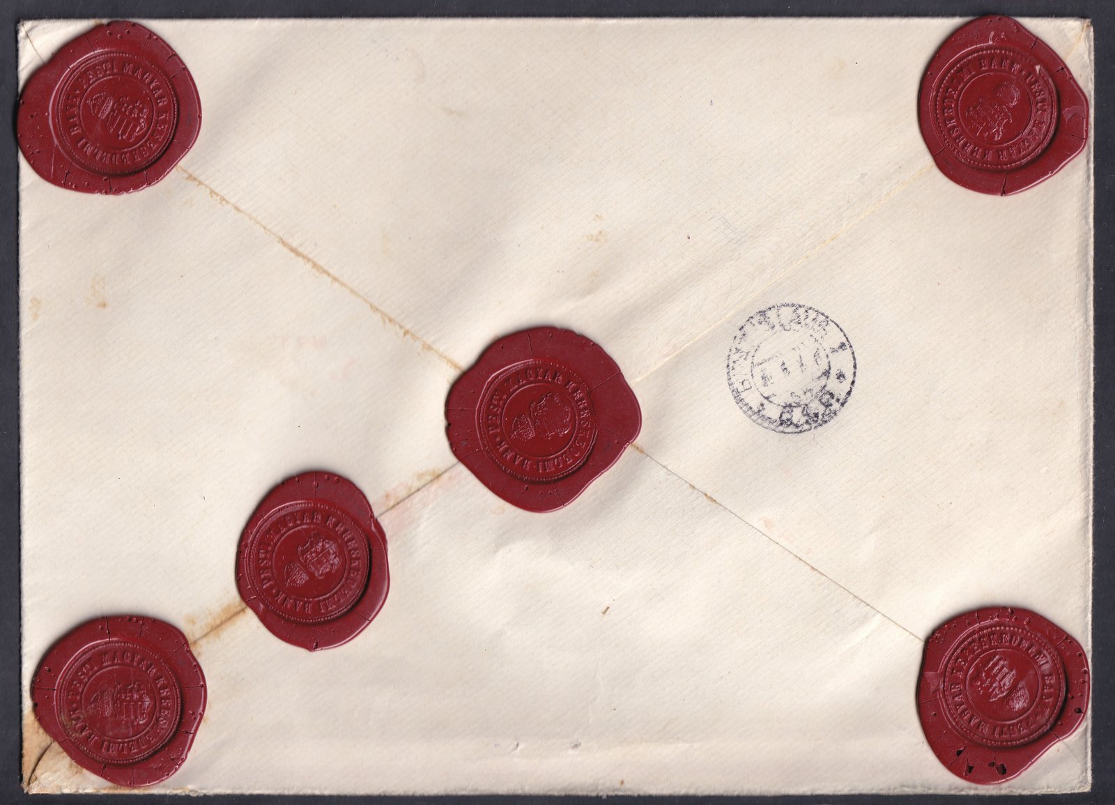 1931. Banki értéklevél Pestről Bratislavába, 672 pengő bejelentett értékkel