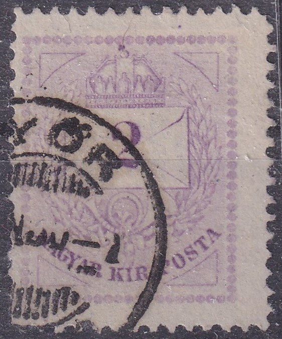 1874. 2kr - 13:12,1/2 fogazattal