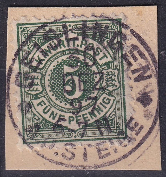 1890. WÜRTTEMBERG 5Pf