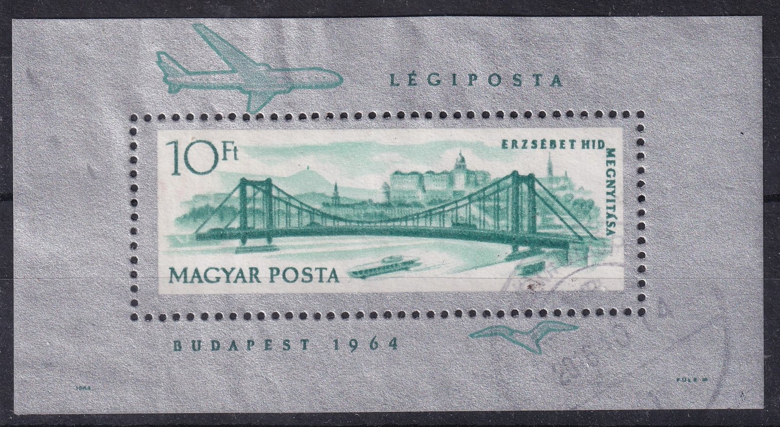 1964. használt Lánchíd blokk, zárt keretfogazással