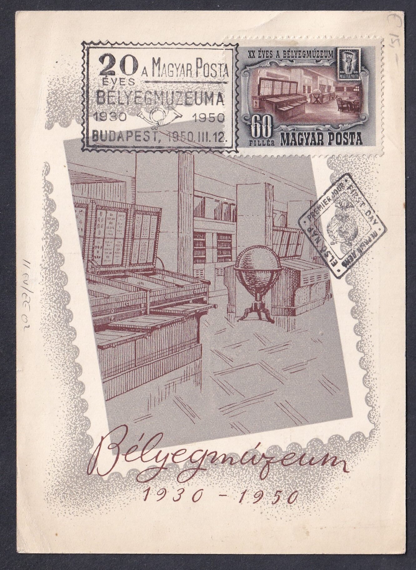 1950. Bélyegmúzeum CM