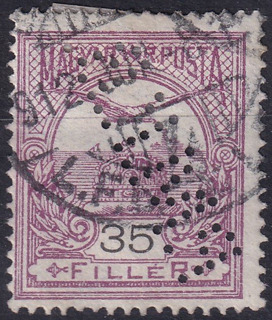 *P.M.K.B.* céglyukasztás (perfin)