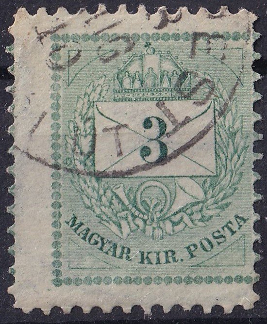 IMG_20260312_0025.6 1881. 3kr jelentősen elcsúszott fogazással