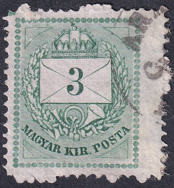 IMG_20260312_0026 1874. 3kr, szélesre fogazott darab az ívszéléről!!