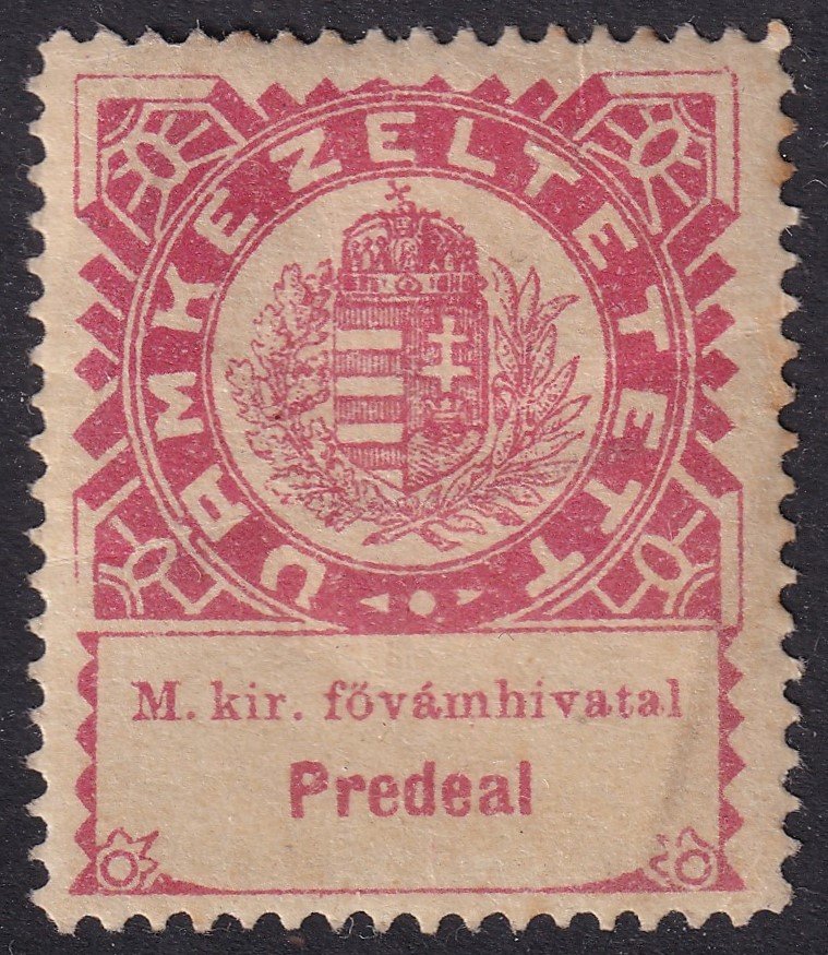 IMG_20260315_0006 Vámkezeltett - M. Kir. fővámhivatal - PREDEAL /postaiszta bélyeg pedapadási nyomokkal, nagyon rtikán látható illeték bélyeg!