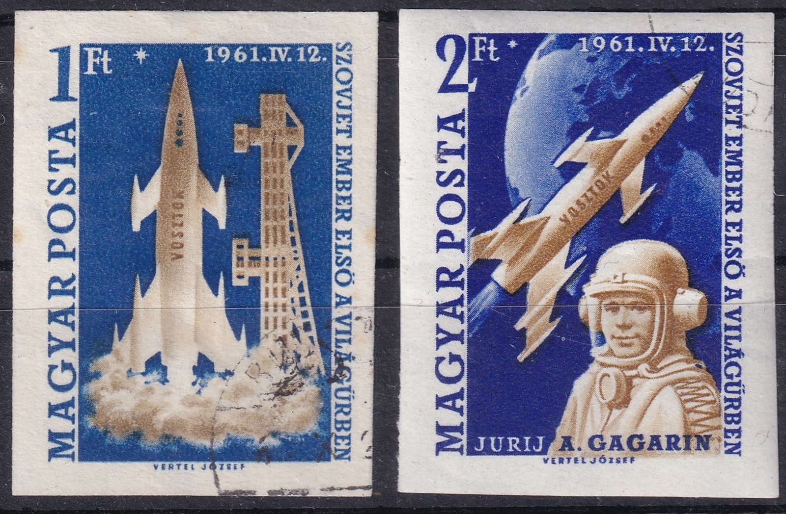 1961. Első ember a világűrben, használ-vágott pár