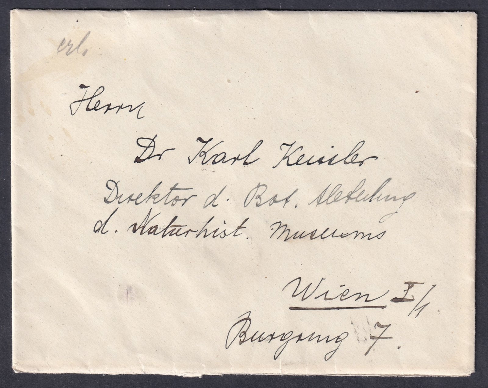 1927. Budapest, Bécsbe feladott 2. súlyfokozatú levél