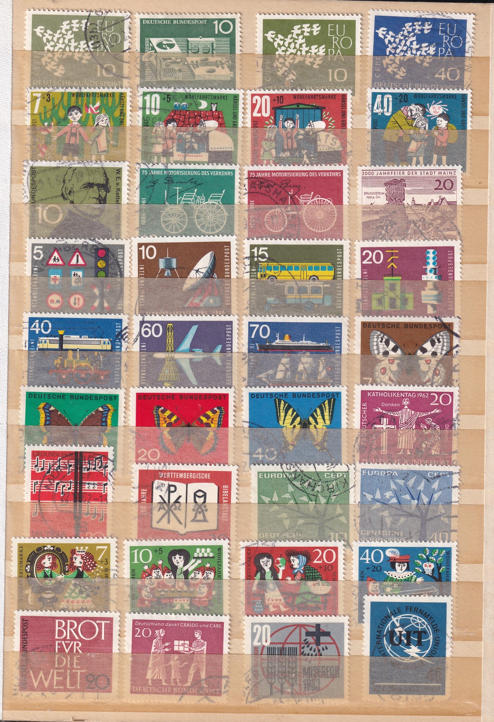 Németország, tartalmas gyűjtemény - magas katalógus értékkel (A5 méretű jó minóségű albumban)