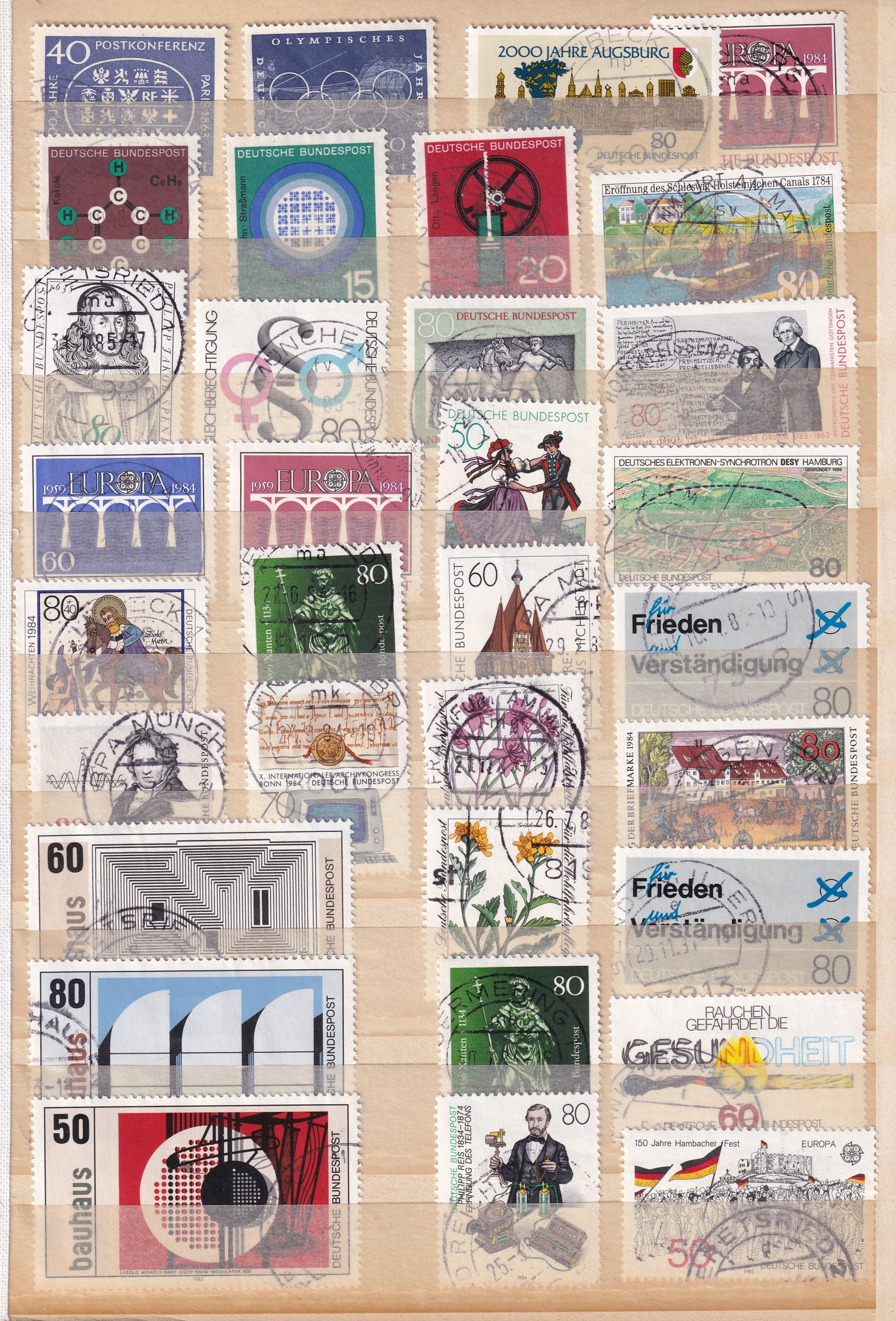 Németország, tartalmas gyűjtemény - magas katalógus értékkel (A5 méretű jó minóségű albumban)