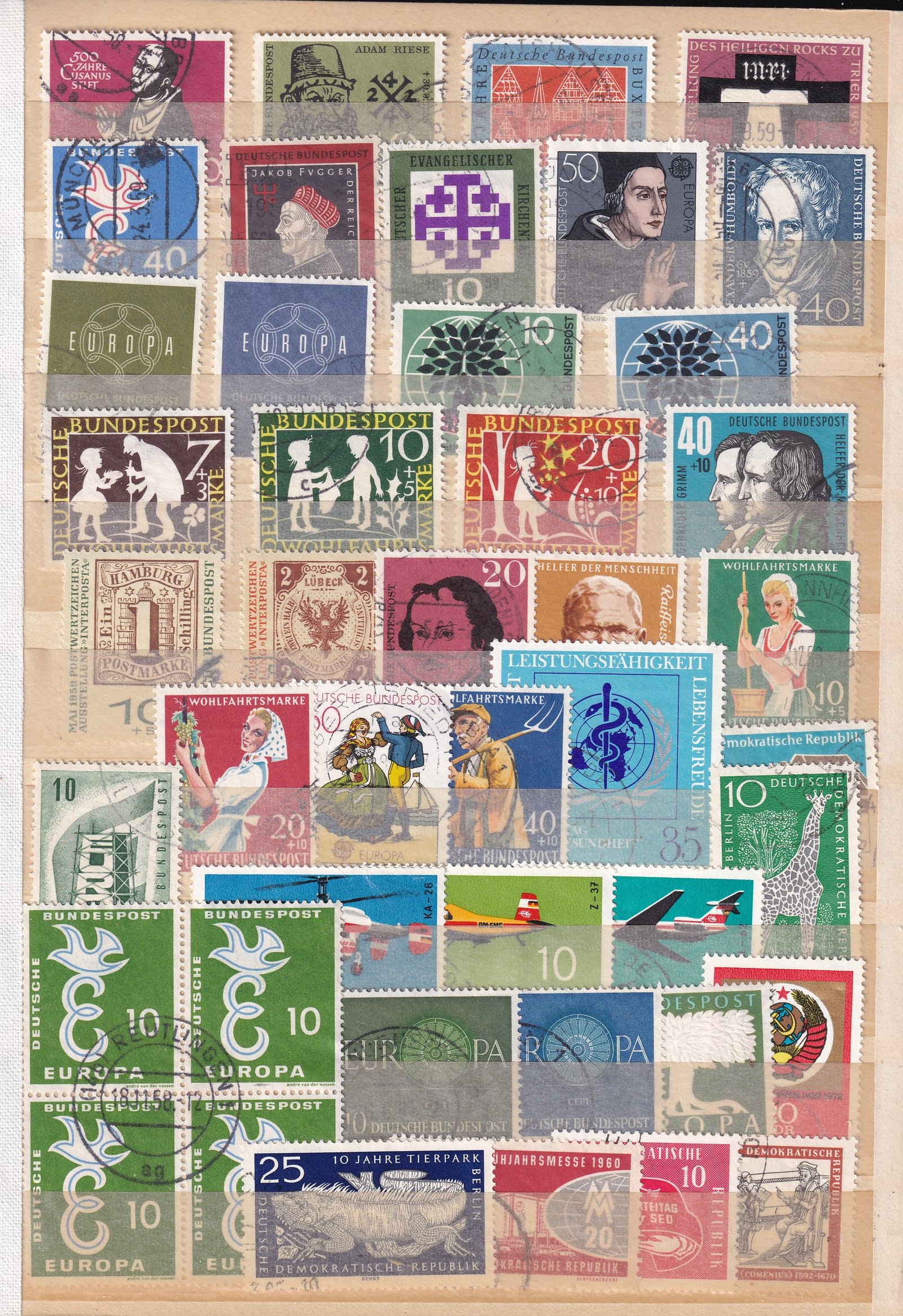 Németország, tartalmas gyűjtemény - magas katalógus értékkel (A5 méretű jó minóségű albumban)