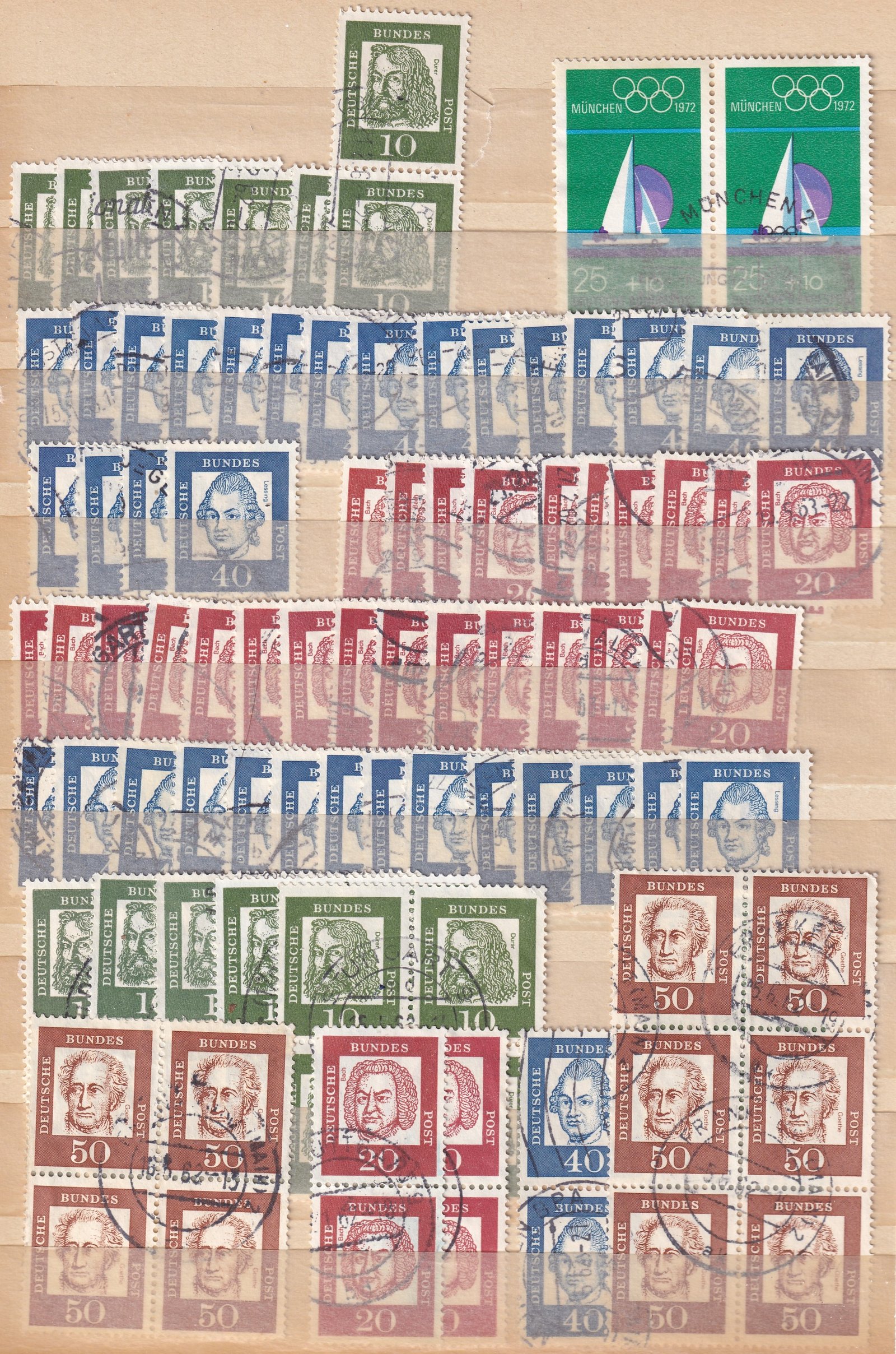 Németország, tartalmas gyűjtemény - magas katalógus értékkel (A5 méretű jó minóségű albumban)