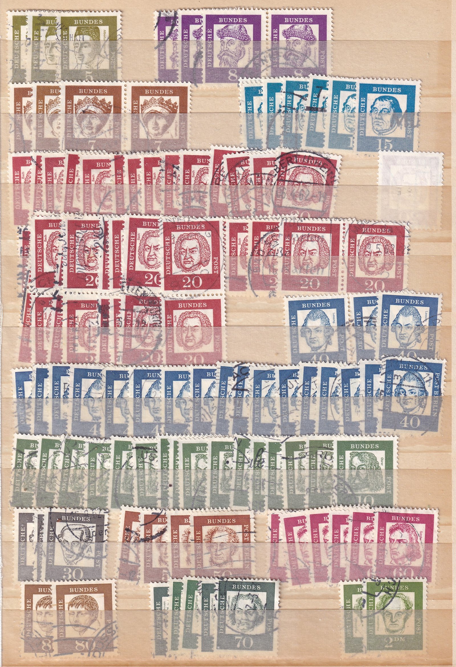 Németország, tartalmas gyűjtemény - magas katalógus értékkel (A5 méretű jó minóségű albumban)