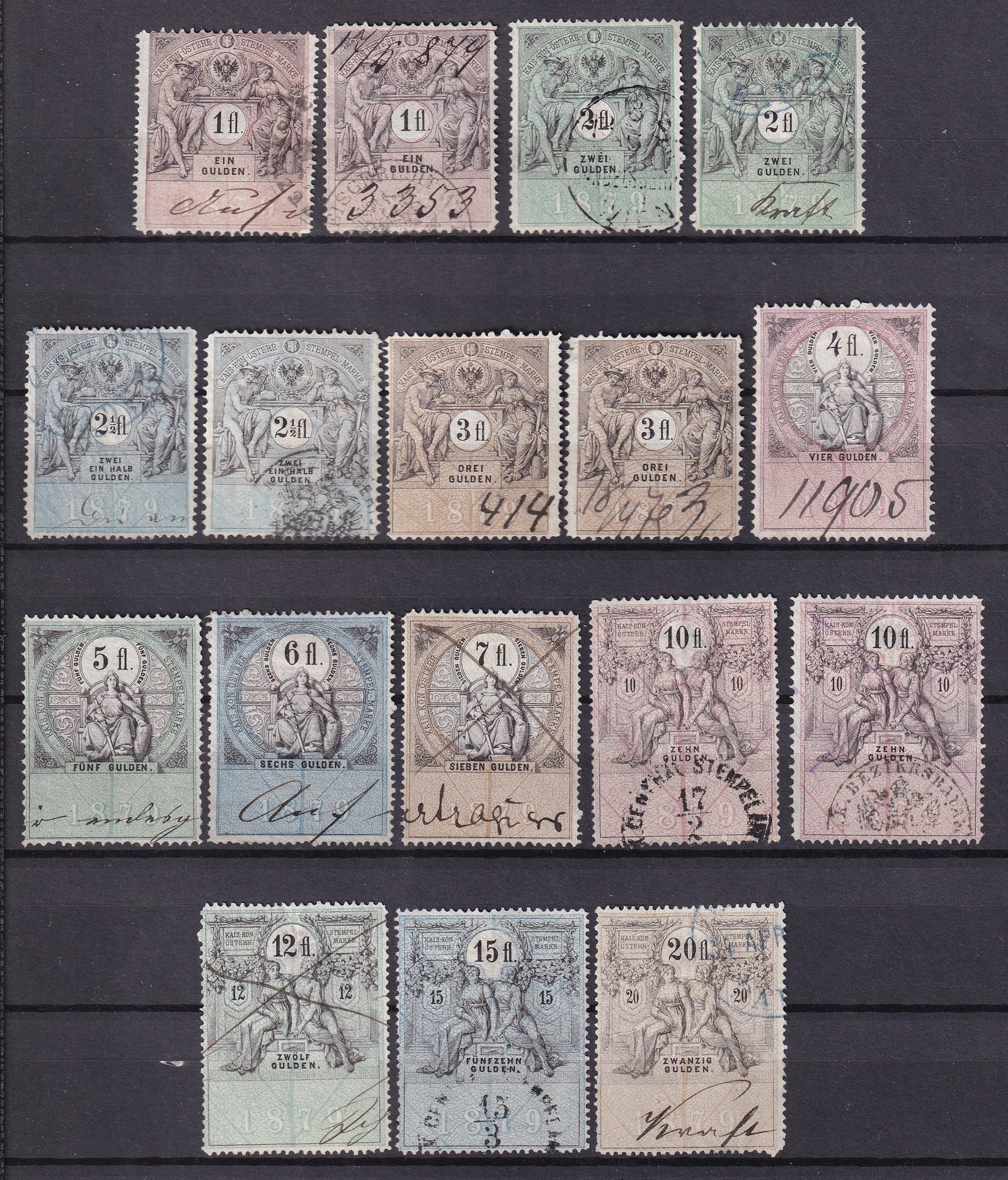 IMG_20260324_0033 Austria Illetékbélyeg gyűjtemény fogazat változatokkal