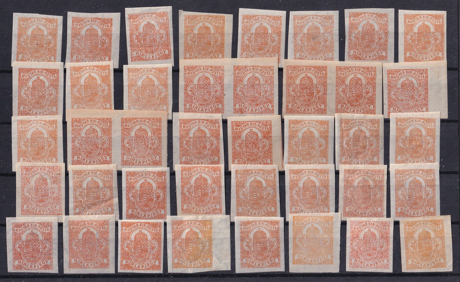 1913. Hírlapbélyeg összeállítás