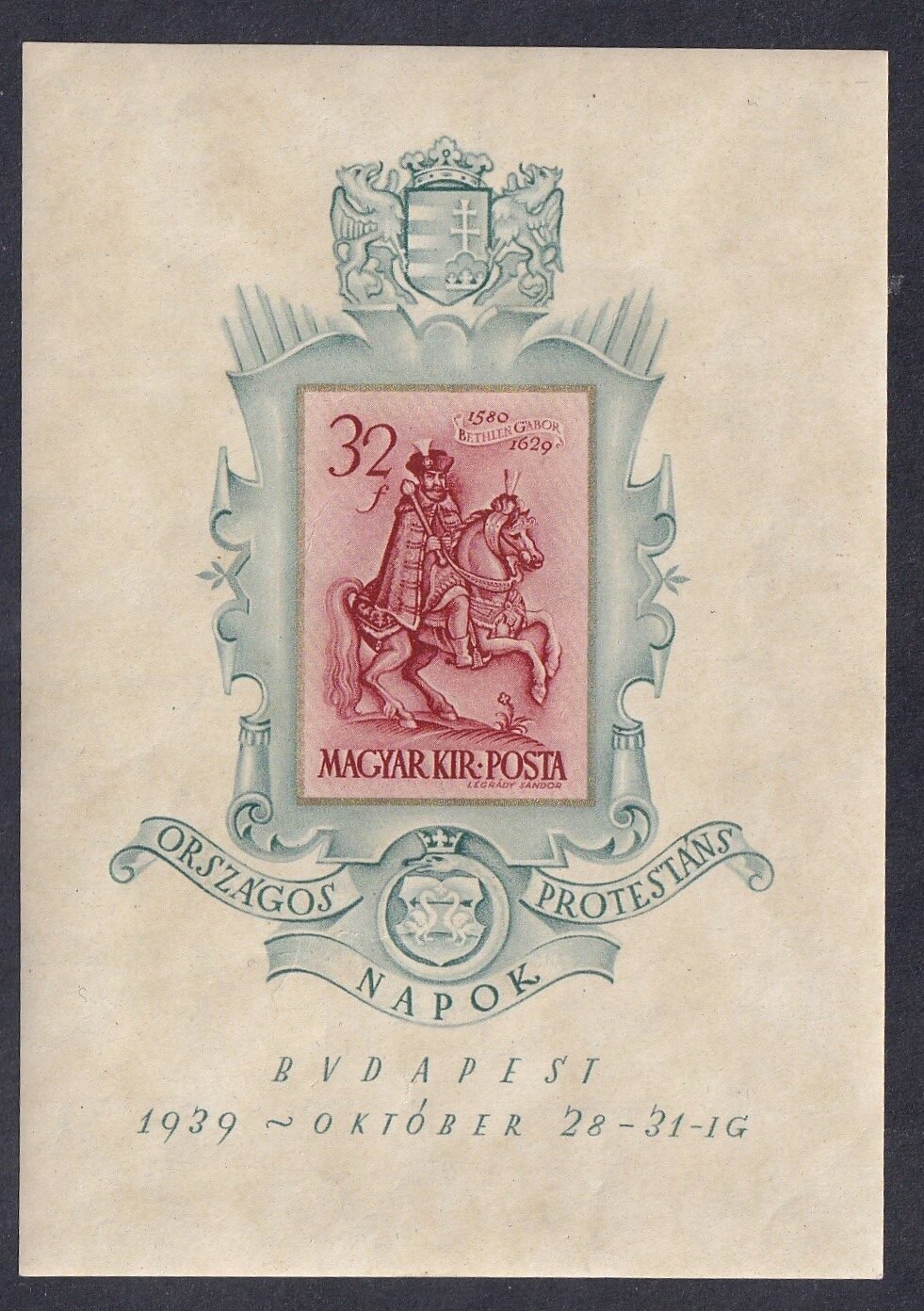 1939. Bethlen blokk (a pár vágott darabja)