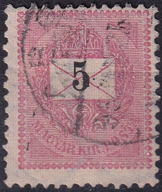 1889. 5kr /E/ rózsaszín