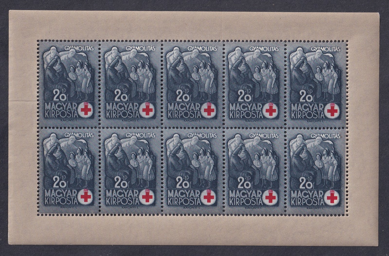 IMG_20260413_0038 1942. Vöröskereszt I. kisív sor