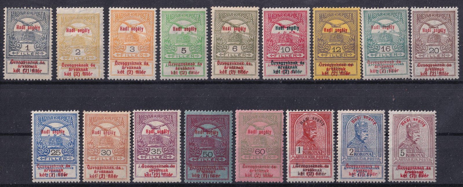 1914. Hadisegély falcos sor (45 000)