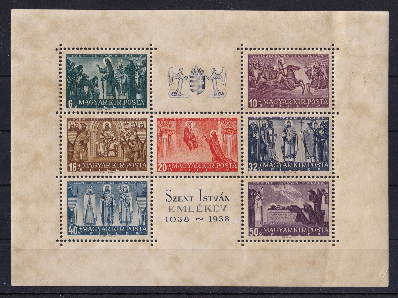 1938. Szent István blokk - kis töréssel