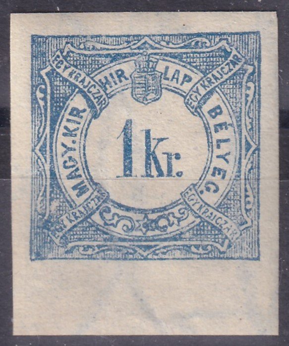 1898. Hírlapilleték 1kr, nagy ívszéllel