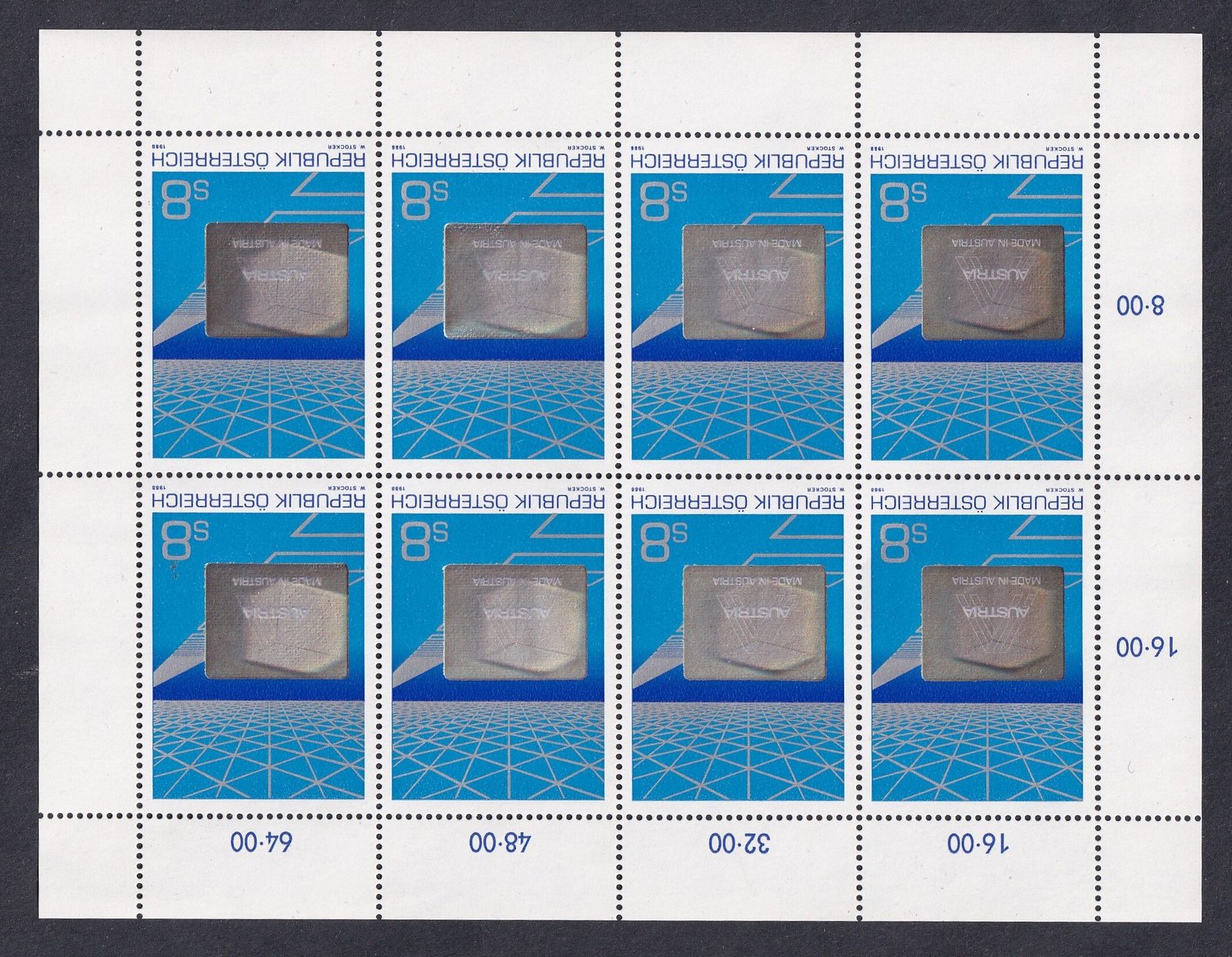 1988. Ausztria, Hologram kisív