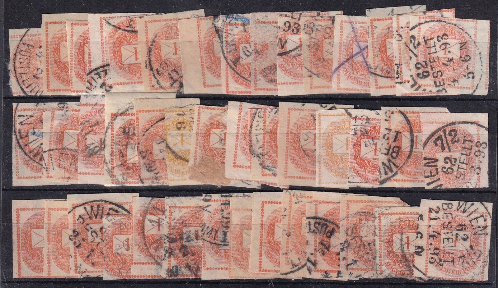 Hírlapbélyeg összeállítás