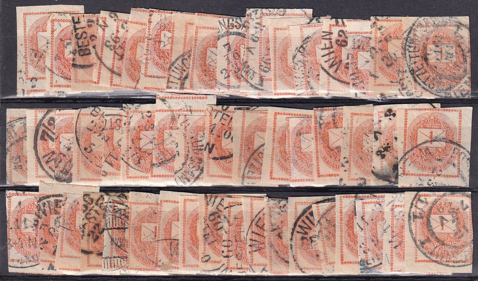 Hírlapbélyeg összeállítás – érdekességekkel, színárnyalatok, külföldi érkezési bélyegzésekkel