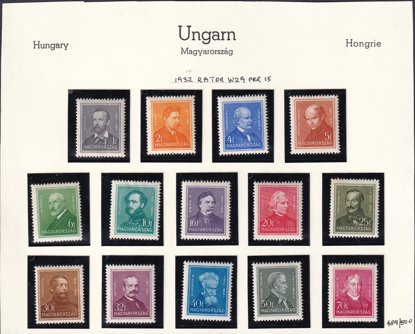 1932/1937. Arcképek