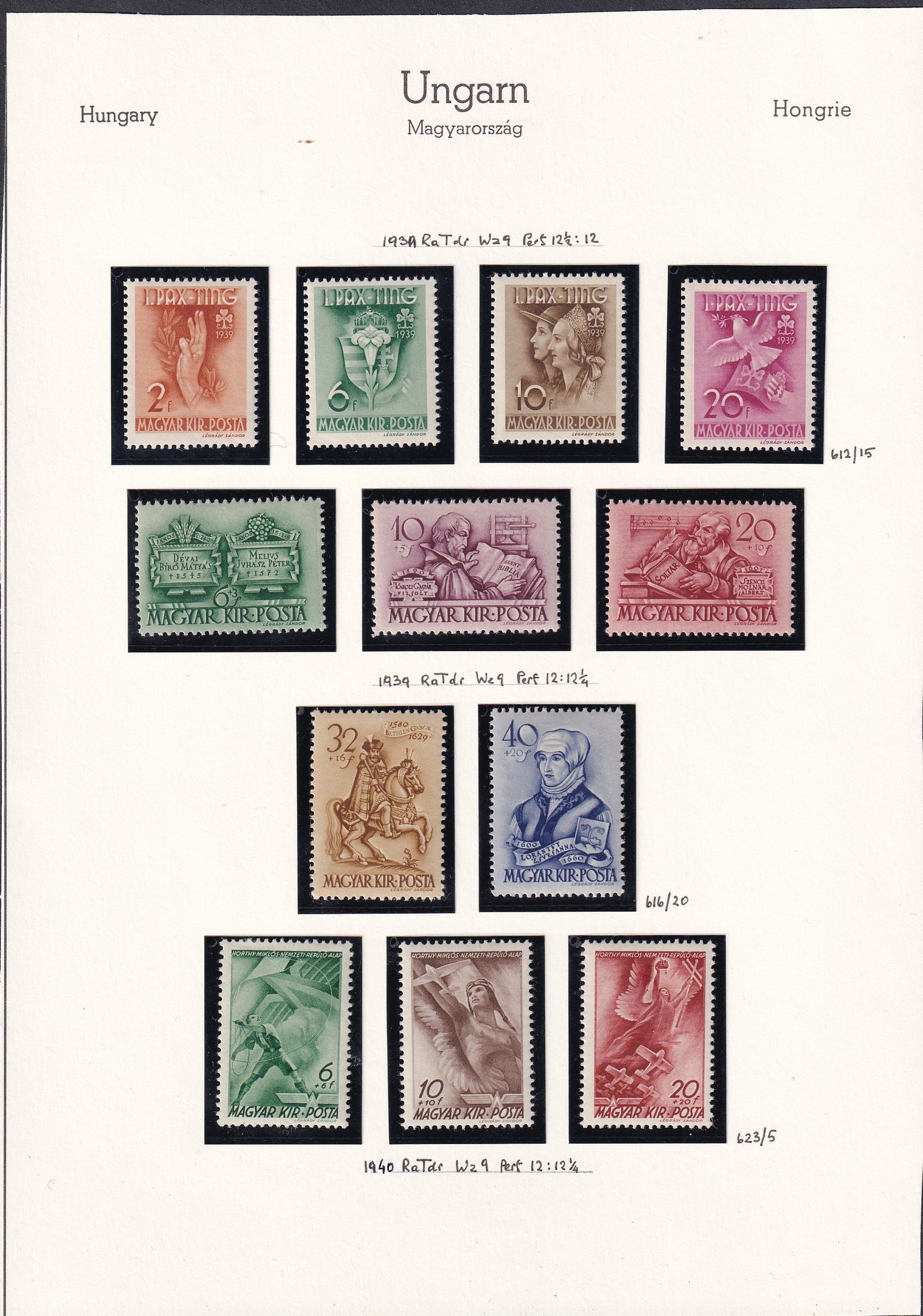 1939-1940. falcos magyar sorok