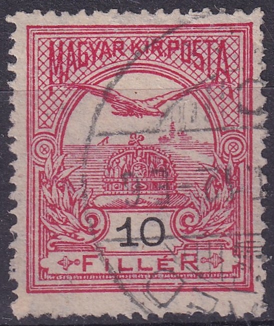 1908. 10f "Aa" állású számvízjellel