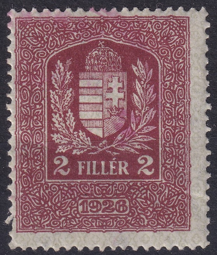 IMG_20260424_0025.3 1926. használatlan 2f Illetékbélyeg (gumi ránc)