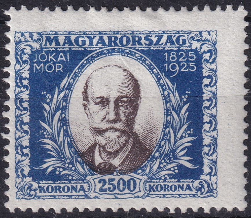 1925. Jókai Mór 2500K a keret gépszínátnyomatával