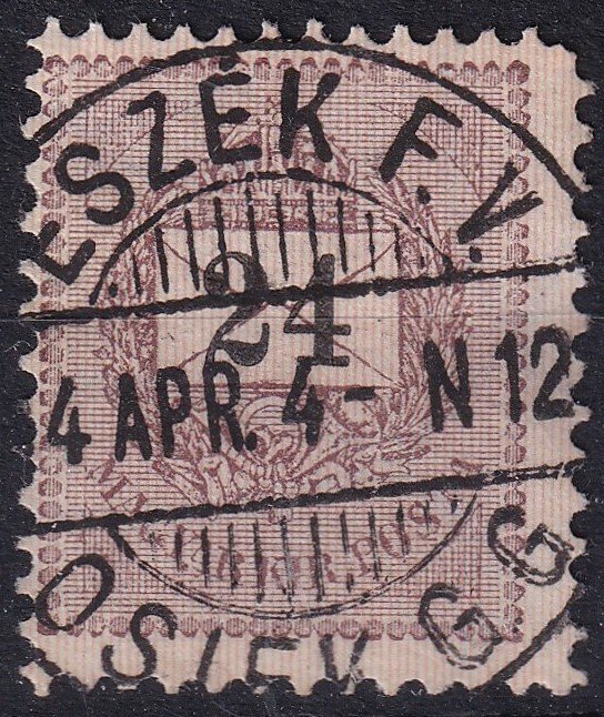 ESZÉK F. V. / OSIEK G. G. mozgóposta bélyegzés