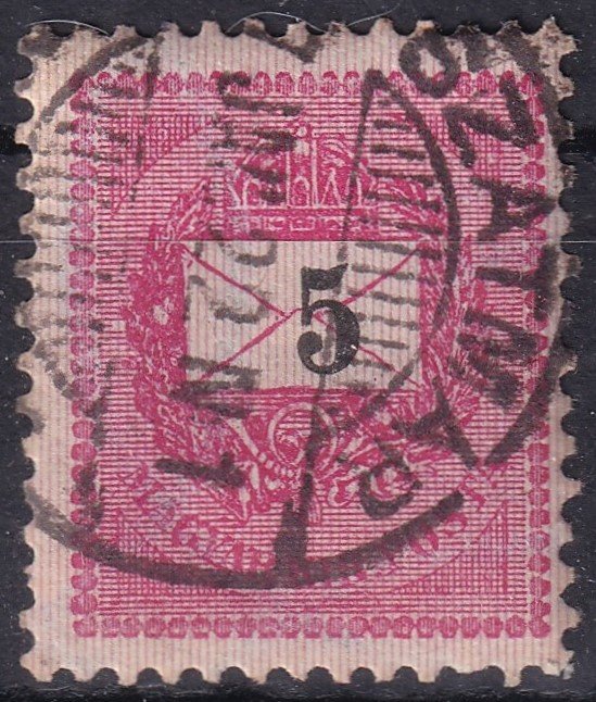 1889. 5kr /E/ elcsúszott értékszámmal