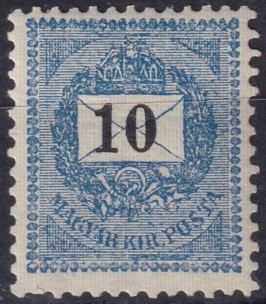 1898. 10 kr /E/ – jobbra dőlő korona vízjellel