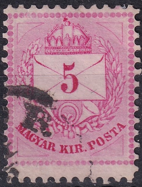 1874. 5kr keskenyre fogazva - 18,5 mm