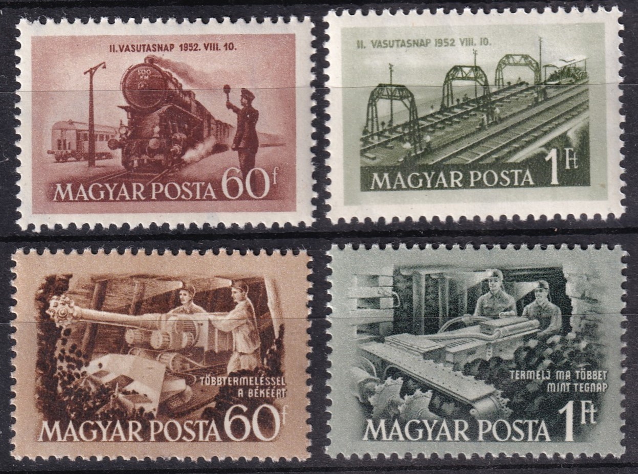 1952. Vasutasnap + Bányásznap sorok
