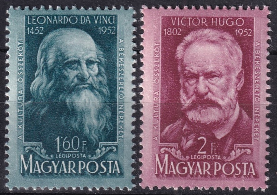 1952. Leonardo da Vinci és Victor Hugo sor
