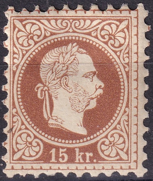 Ausztria, 1874/1884. II. finomnyomat 15kr