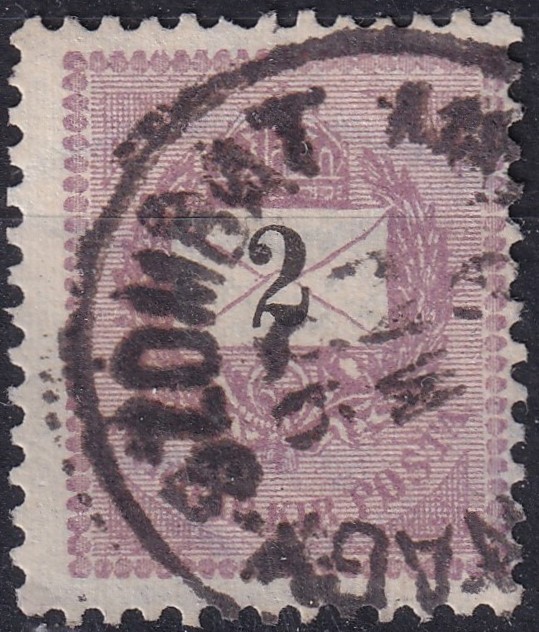 IMG_20260530_0006.2 1889. 2kr élénk szürkéslila – látványosan túlfestékezett nyomat.